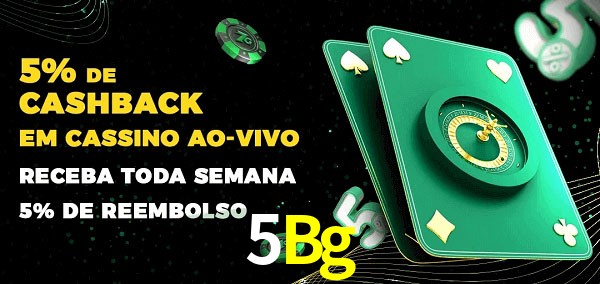 Promoções do cassino ao Vivo 5Bg